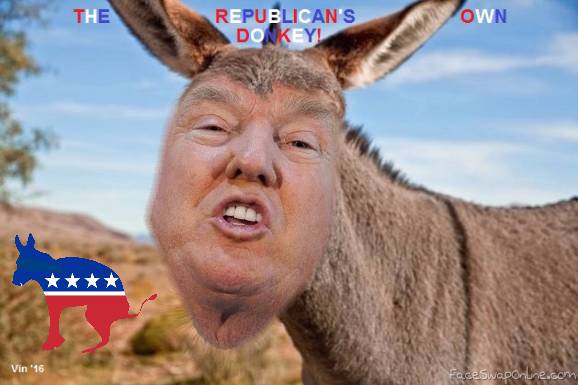 The republican's own donkey