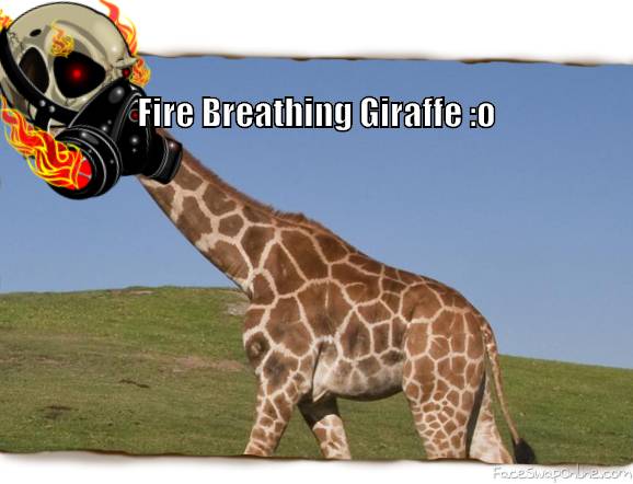 Fire breathing giraffe by Zayan