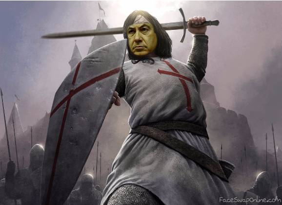 Netanyahu, knight of the cross