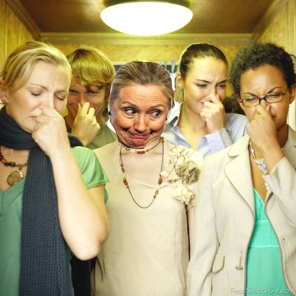 hillary smells like cabbage farts Face Swap Online