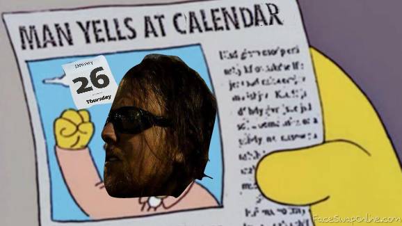 Man Yells at Calendar