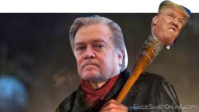 The Walking Dead with Trump and Bannon