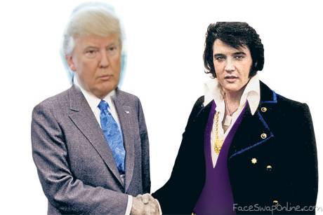 trump meets elvis