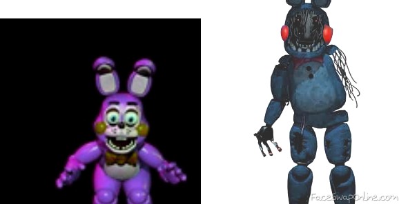 fnaf withered bonnie x toy bonnie