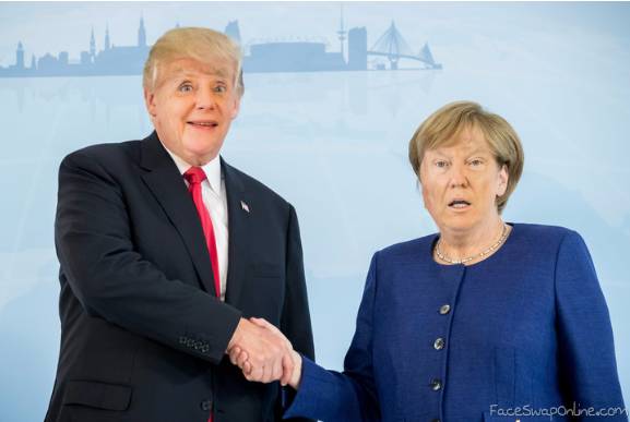Angela Trump and Donald Merkle
