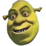 Shrek smiling ears down