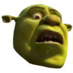 Freaked out Shrek