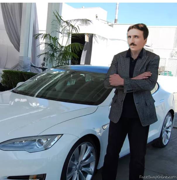Tesla next to a Tesla