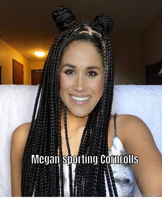 Megan with Cornrolls