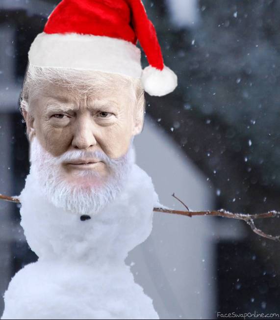 The perfect snowman Trump
