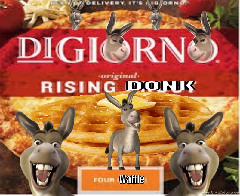 New Digiorno Donkey Waffle Flavored Pizza