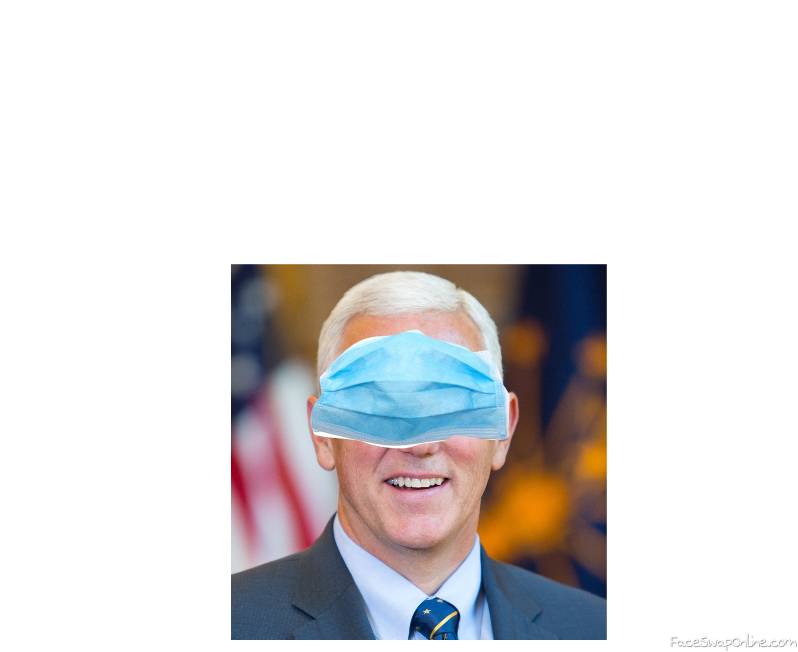 Apparently how Mike Pence wears a protective mask.