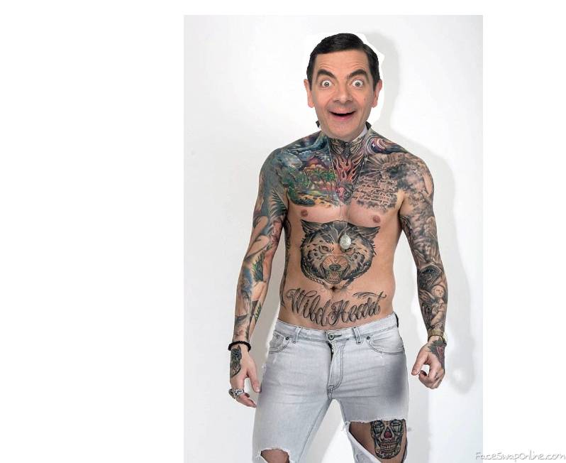 Shirtless Mr. Bean