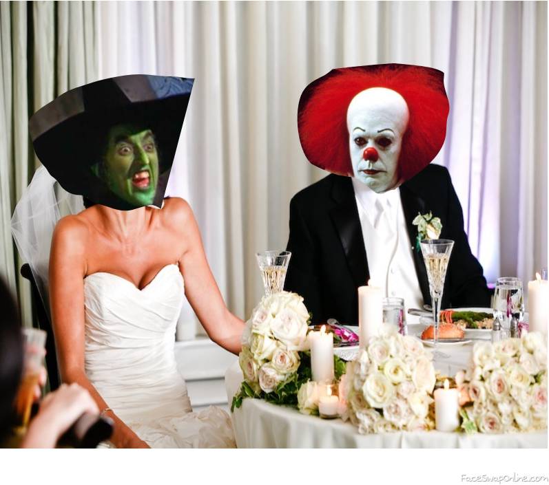 Wicked Witch of the West and Pennywise's wedding reception