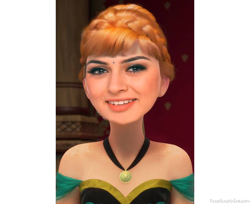Hansika Motwani as Anna from Frozen
