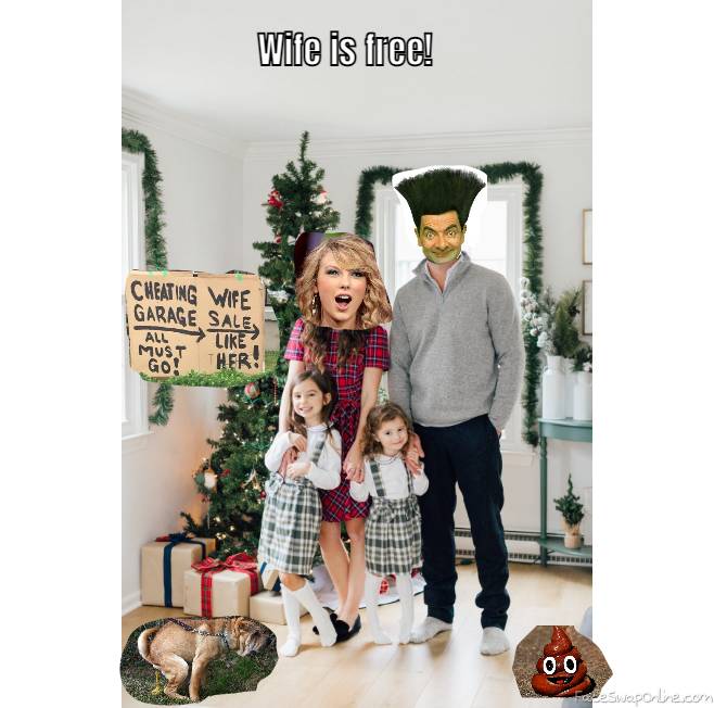 Taylor Swift, Mr Bean's 2021 Family Christmas Photo with an offer, and the family dog pooing