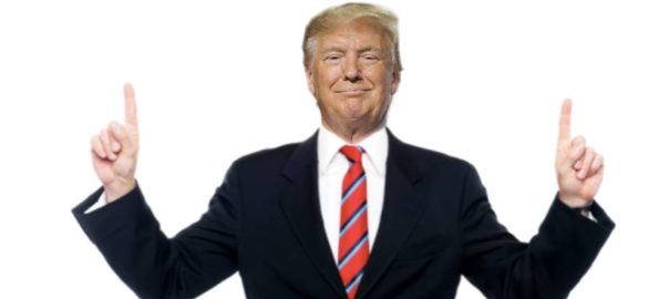 Trump Pointing Up
