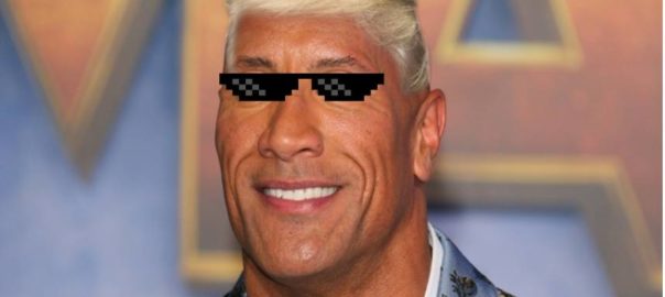 THE ROCK HAS HAIR!