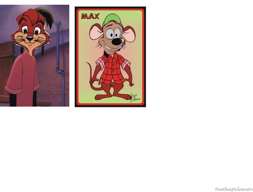 Max from Capitol Critters and Max Goof Face Swap