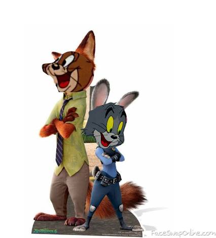 Tom & Jerry as Nick Wilde and Judy Hopps