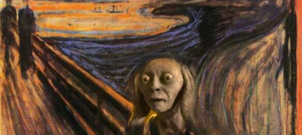 Gollum painting