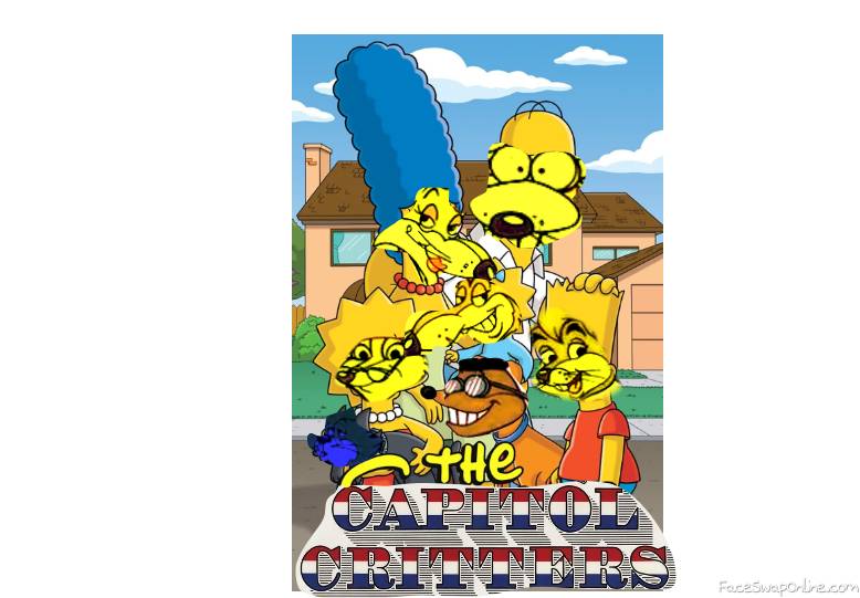 The Capitol Critters Simpsons Mashup Poster