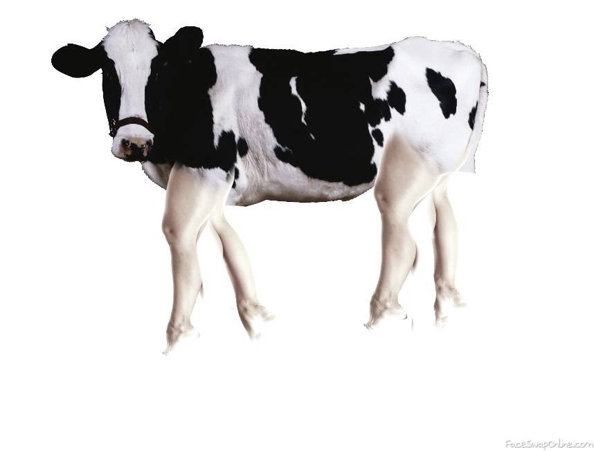 cow with human legs made by: a 12yo