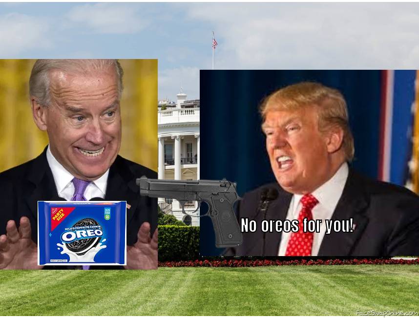 Joe Biden gets shot buying oreo