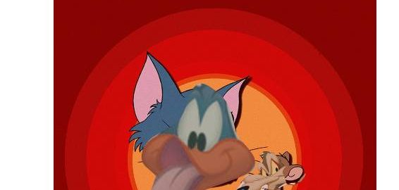 Roadrunner and Wile E Coyote as Tom and Jerry