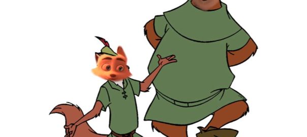 Swifty and PB from Arctic Dogs as Robin Hood and Little John