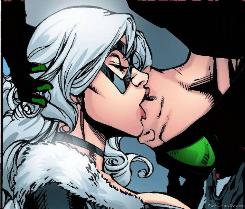 Spider-Man(Big time stealth) and Black Cat Upside-down kiss