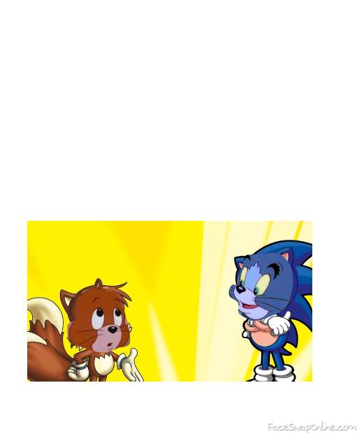 Tom and Jerry as Tails and Sonic