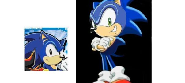 Classic Sonic and Modern Sonic Face Switch