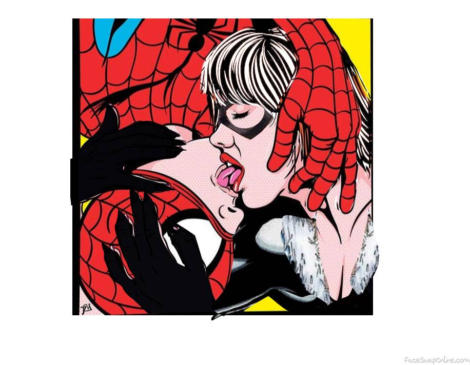 Spider-Man And Black Cat Tongue-Kiss 2