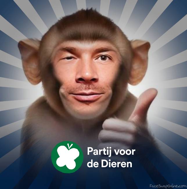 Dutch elections - Party for the Animals (a mirror mug shot)