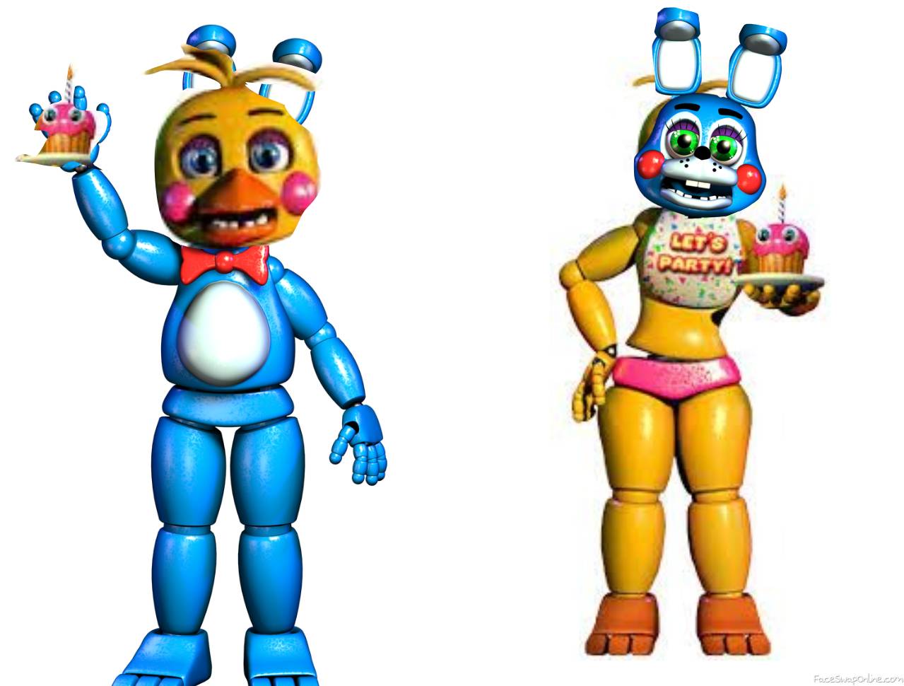 Toy Chica And Toy Bonnie Head Swap