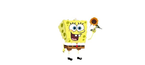 badut spongebob bunga matahari