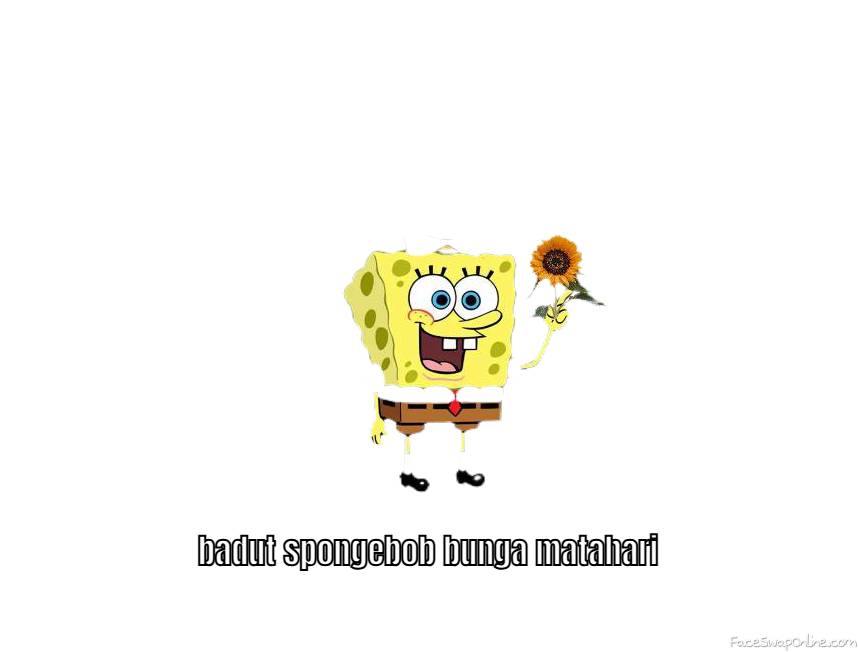 badut spongebob bunga matahari