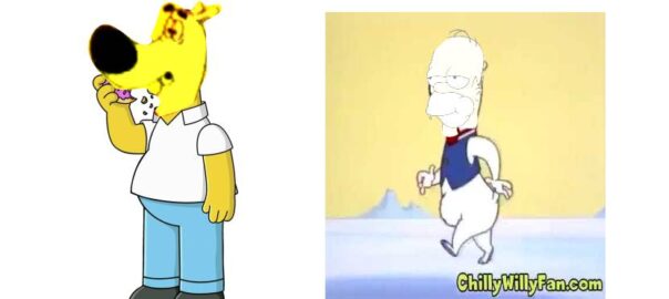 Polar Bear Homer and Maxie Simpson