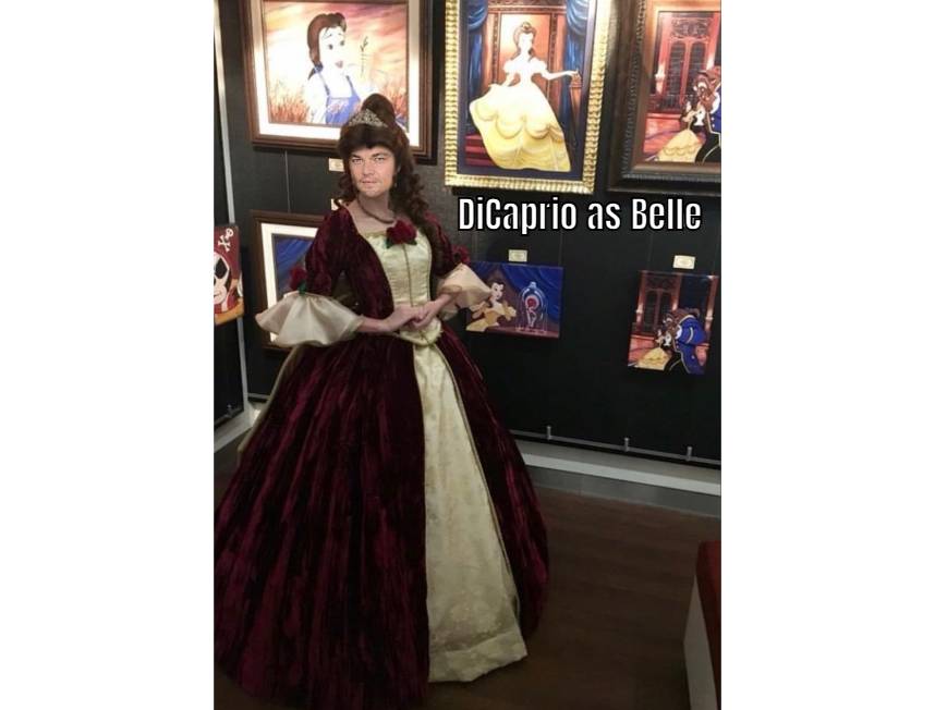 Princess Leonardo DiCaprio as Belle
