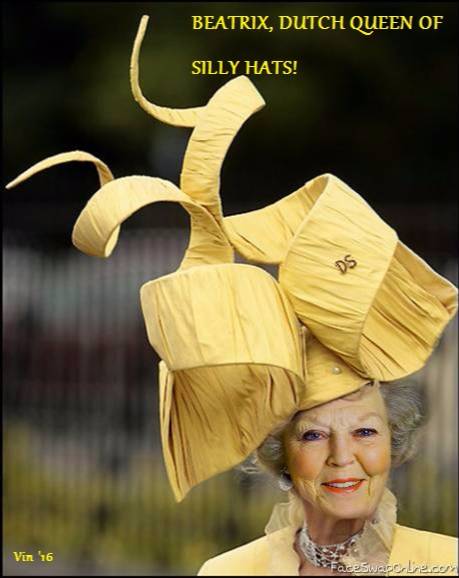 Beatrix, dutch queen of silly hats!