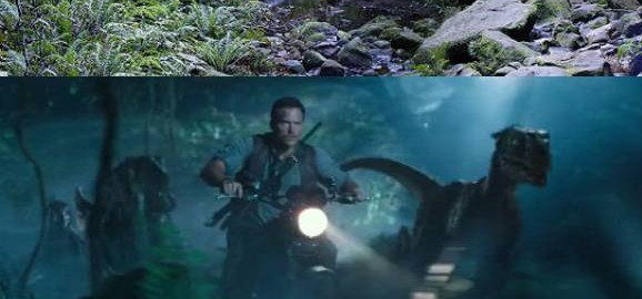 Jurassic World motorbike chase anomaly