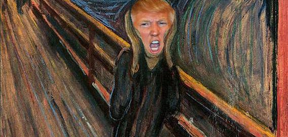 The screaming Trump