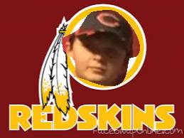 my bro in redskins logo